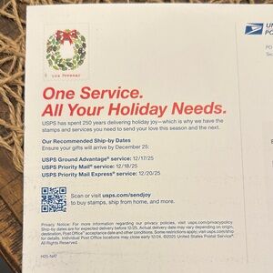 USPS Holiday Service Poster